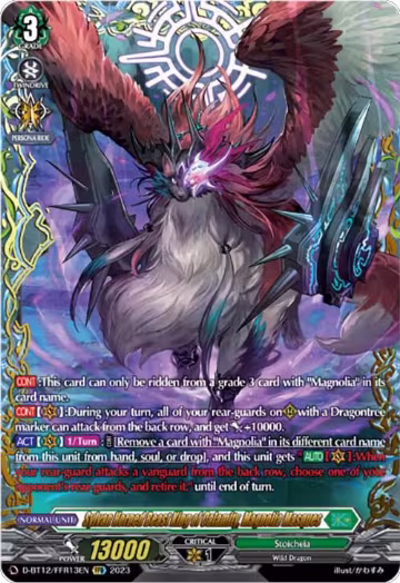 Sylvan Horned Beast King of Calamity, Magnolia Masques (FFR) (D-BT12/FFR13EN), D-BT12: Evenfall Onslaught — Vanguard card price
