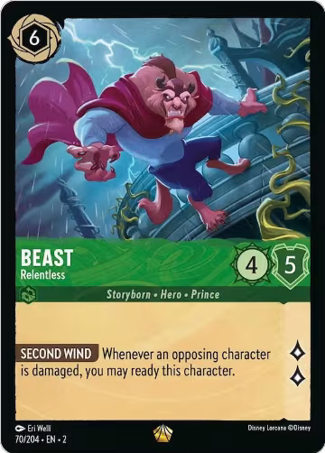 Beast - Relentless (70/204), Rise of the Floodborn — Lorcana card price