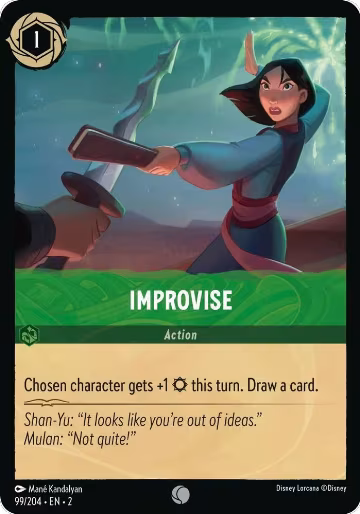 Improvise (99/204), Rise of the Floodborn — Lorcana card price