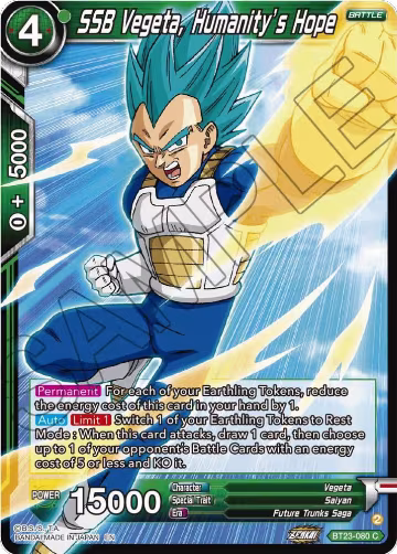 SSB Vegeta, Humanity's Hope (BT23-080), Perfect Combination — DB Super card price