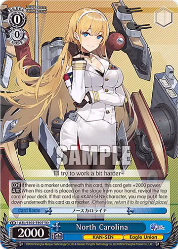 North Carolina (AZL/S102-TE07 TD), Azur Lane — Weiß Schwarz card price