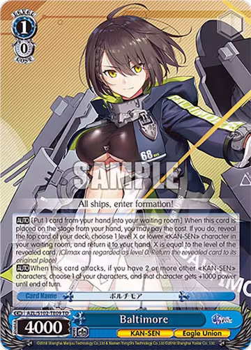 Baltimore (AZL/S102-TE09 TD), Azur Lane — Weiß Schwarz card price