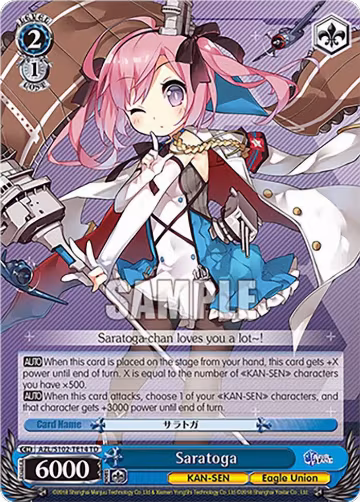Saratoga (AZL/S102-TE14 TD), Azur Lane — Weiß Schwarz card price