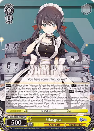 Glasgow (AZL/S102-TE21 TD), Azur Lane — Weiß Schwarz card price