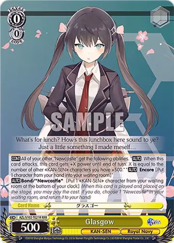 Glasgow (RRR) (AZL/S102-TE21R RRR), Azur Lane — Weiß Schwarz card price