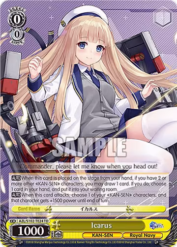 Icarus (AZL/S102-TE24 TD), Azur Lane — Weiß Schwarz card price