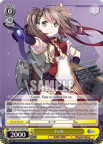 York (AZL/S102-TE27 TD), Azur Lane — Weiß Schwarz card price