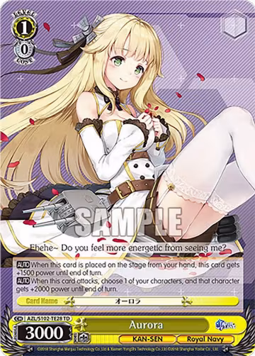 Aurora (AZL/S102-TE28 TD), Azur Lane — Weiß Schwarz card price