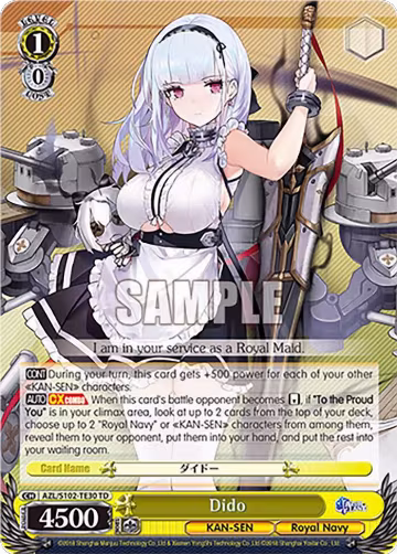 Dido (AZL/S102-TE30 TD), Azur Lane — Weiß Schwarz card price