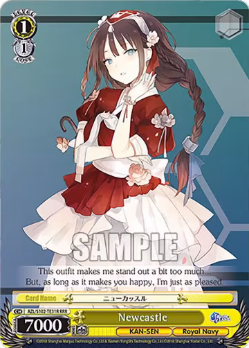 Newcastle (RRR) (AZL/S102-TE31R RRR), Azur Lane — Weiß Schwarz card price