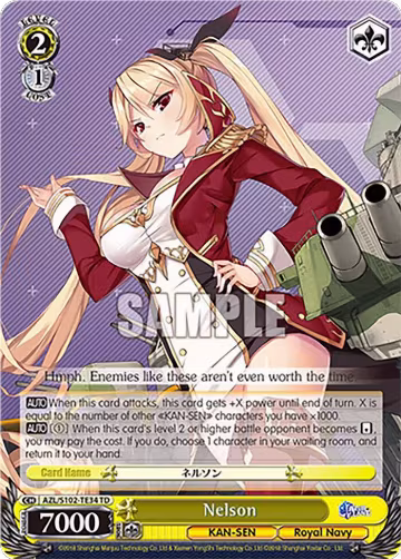 Nelson (AZL/S102-TE34 TD), Azur Lane — Weiß Schwarz card price