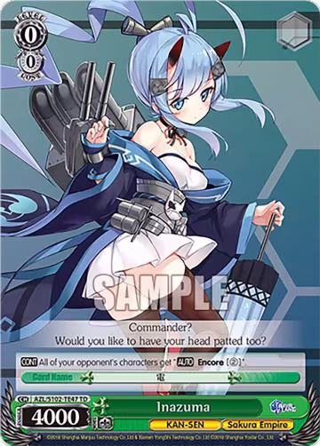Inazuma (AZL/S102-TE47 TD), Azur Lane — Weiß Schwarz card price