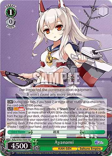 Ayanami (AZL/S102-TE50 TD), Azur Lane — Weiß Schwarz card price