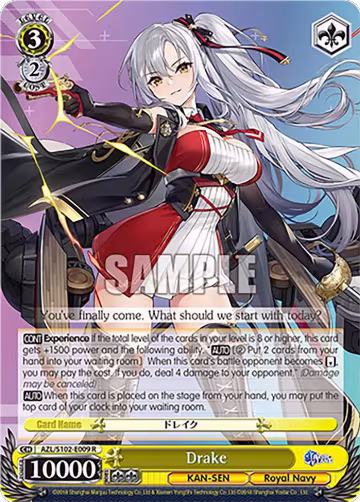 Drake (AZL/S102-E009 R), Azur Lane — Weiß Schwarz card price