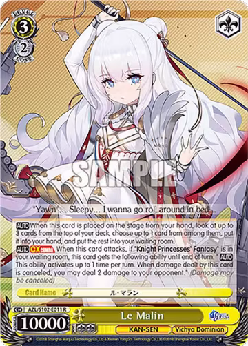 Le Malin (AZL/S102-E011 R), Azur Lane — Weiß Schwarz card price