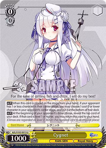 Cygnet (AZL/S102-E013 U), Azur Lane — Weiß Schwarz card price