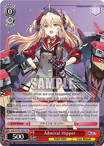 Admiral Hipper (AZL/S102-TE62 TD), Azur Lane — Weiß Schwarz card price