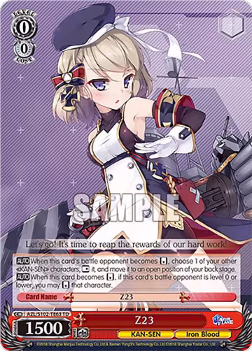 Z23 (AZL/S102-TE63 TD), Azur Lane — Weiß Schwarz card price