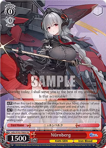 Nurnberg (AZL/S102-TE65 TD), Azur Lane — Weiß Schwarz card price