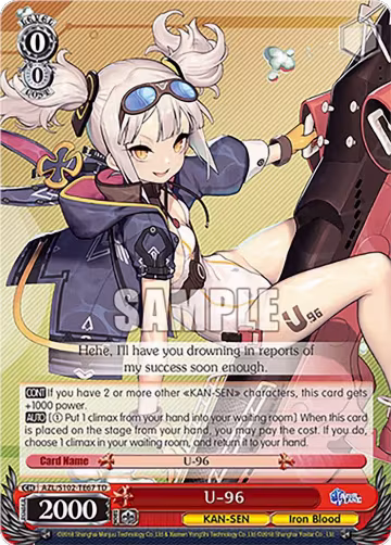 U-96 (AZL/S102-TE67 TD), Azur Lane — Weiß Schwarz card price