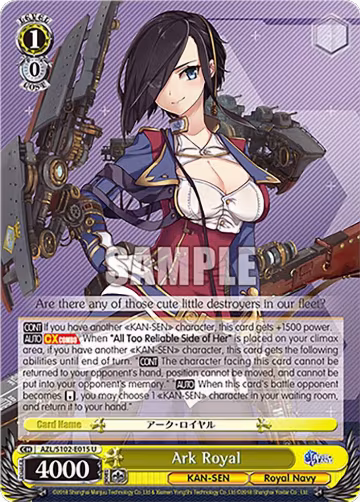 Ark Royal (AZL/S102-E015 U), Azur Lane — Weiß Schwarz card price