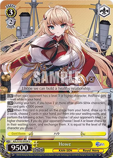 Howe (AZL/S102-E024 U), Azur Lane — Weiß Schwarz card price