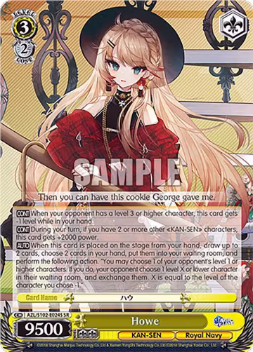 Howe (SR) (AZL/S102-E024S SR), Azur Lane — Weiß Schwarz card price