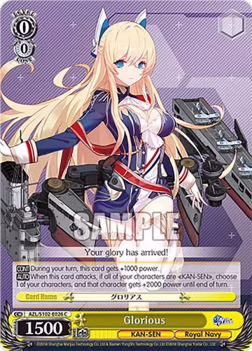 Glorious (AZL/S102-E026 C), Azur Lane — Weiß Schwarz card price