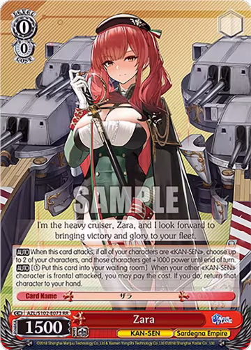 Zara (AZL/S102-E073 RR), Azur Lane — Weiß Schwarz card price