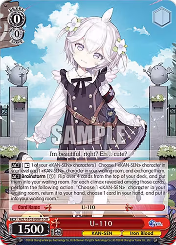 U-110 (SR) (AZL/S102-E081S SR), Azur Lane — Weiß Schwarz card price
