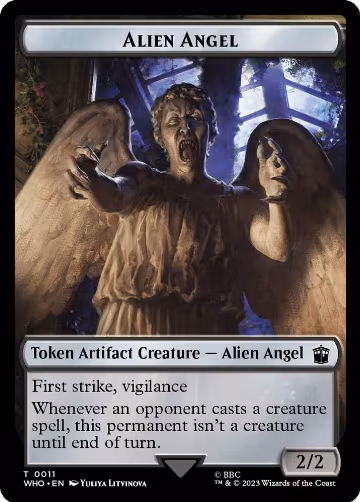 Alien Angel // Food (0026) Double-Sided Token (11 // 26), Universes Beyond: Doctor Who — Magic card price
