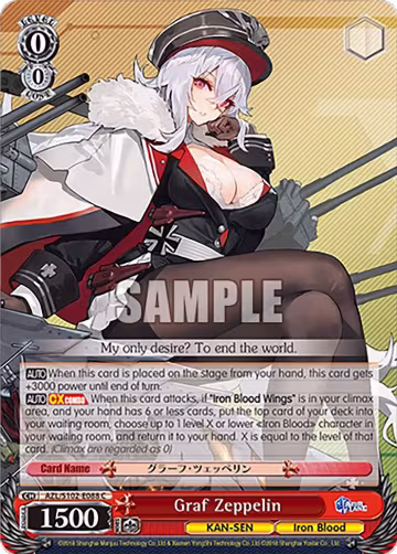 Graf Zeppelin (AZL/S102-E088 C), Azur Lane — Weiß Schwarz card price