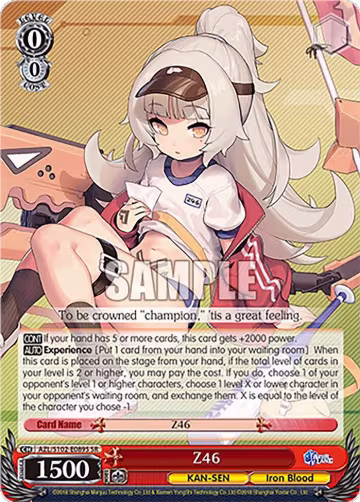 Z46 (SR) (AZL/S102-E089S SR), Azur Lane — Weiß Schwarz card price