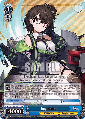 Ingraham (AZL/S102-E115 U), Azur Lane — Weiß Schwarz card price