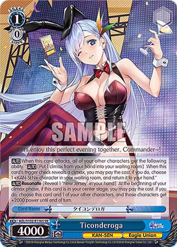 Ticonderoga (SR) (AZL/S102-E116S SR), Azur Lane — Weiß Schwarz card price
