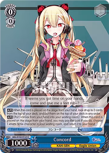 Concord (AZL/S102-E123 C), Azur Lane — Weiß Schwarz card price