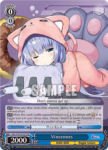 Vincennes (SR) (AZL/S102-E127S SR), Azur Lane — Weiß Schwarz card price