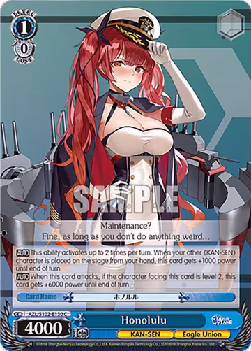 Honolulu (AZL/S102-E130 C), Azur Lane — Weiß Schwarz card price
