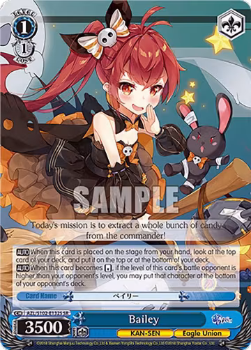 Bailey (SR) (AZL/S102-E132S SR), Azur Lane — Weiß Schwarz card price