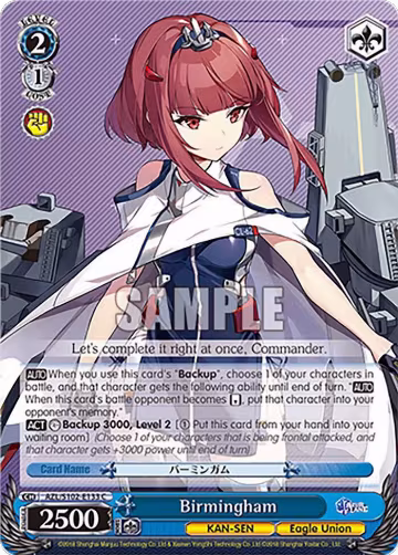 Birmingham (AZL/S102-E133 C), Azur Lane — Weiß Schwarz card price