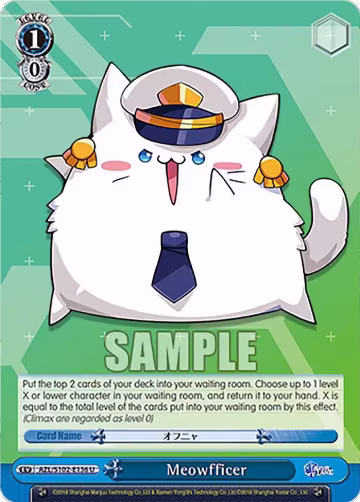 Meowfficer (AZL/S102-E136 U), Azur Lane — Weiß Schwarz card price