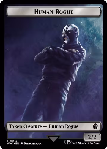 Human Rogue // Clue (0021) Double-Sided Token (13 // 21), Universes Beyond: Doctor Who — Magic card price