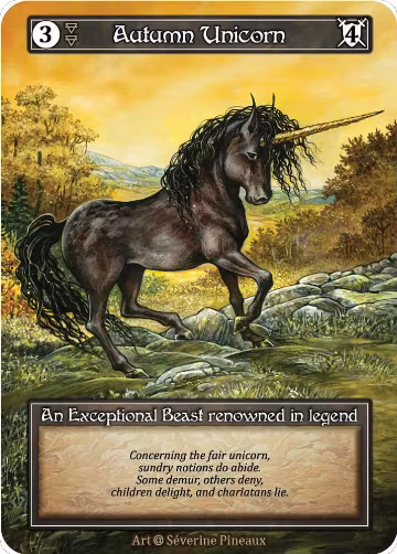 Autumn Unicorn (Foil), Alpha — Sorcery card price
