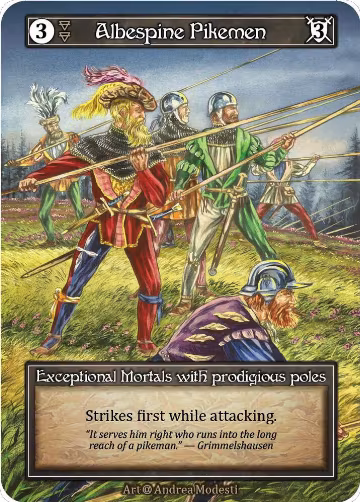 Albespine Pikemen (Foil), Alpha — Sorcery card price