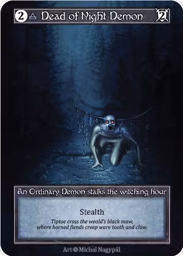 Dead of Night Demon (Foil), Alpha — Sorcery card price