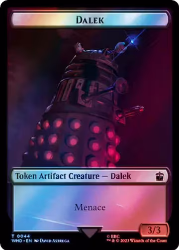Dalek // Mark of the Rani Double-Sided Token (Surge Foil) (44 // 47), Universes Beyond: Doctor Who — Magic card price