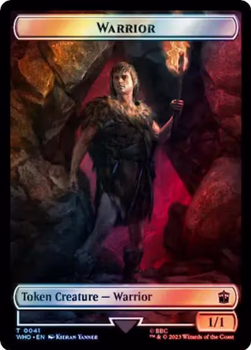Warrior // Food (0058) Double-Sided Token (Surge Foil) (41 // 58), Universes Beyond: Doctor Who — Magic card price