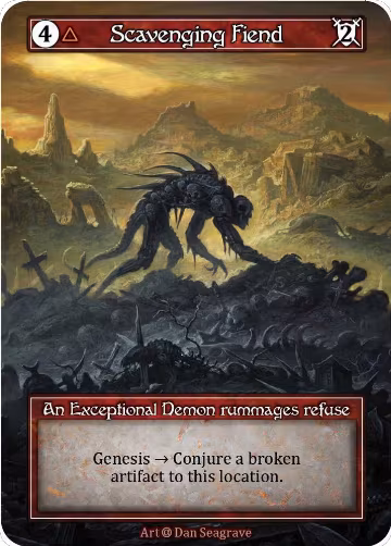 Scavenging Fiend (Foil), Alpha — Sorcery card price
