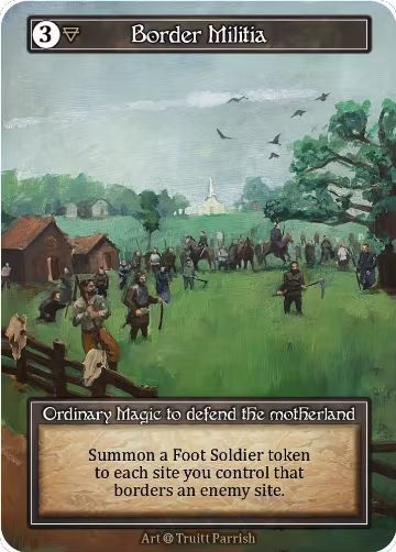 Border Militia (Foil), Alpha — Sorcery card price