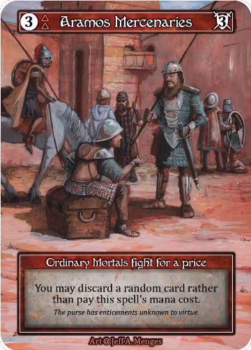Aramos Mercenaries (Foil), Alpha — Sorcery card price